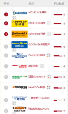 十大熱門輪胎品牌網(wǎng)店名單- 綜合新聞- 中國輪胎商業(yè)網(wǎng)